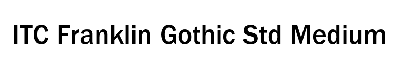 ITC Franklin Gothic Std Medium font preview