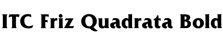 ITC Friz Quadrata Bold font preview