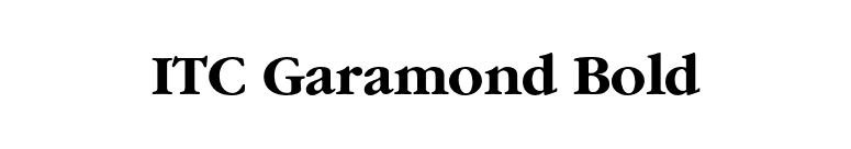 ITC Garamond Bold font preview