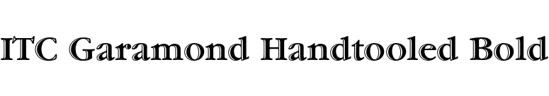ITC Garamond Handtooled Bold font preview