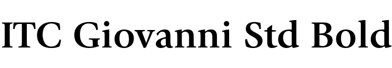 ITC Giovanni Std Bold font preview