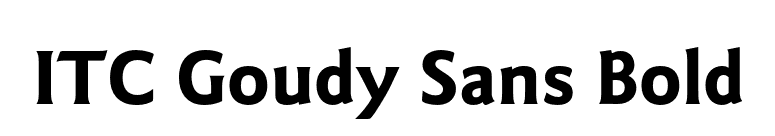 ITC Goudy Sans Bold font preview