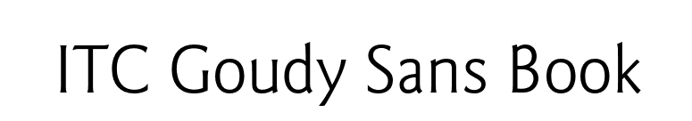 ITC Goudy Sans Book font preview