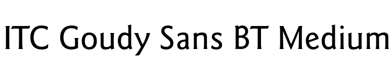 ITC Goudy Sans BT Medium font preview