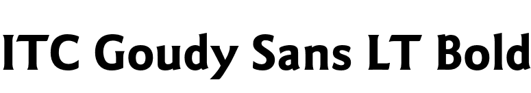ITC Goudy Sans LT Bold font preview