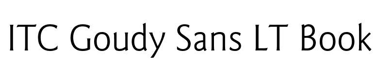 ITC Goudy Sans LT Book font preview