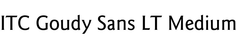 ITC Goudy Sans LT Medium font preview
