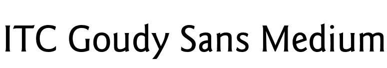 ITC Goudy Sans Medium font preview