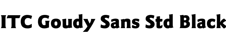 ITC Goudy Sans Std Black font preview