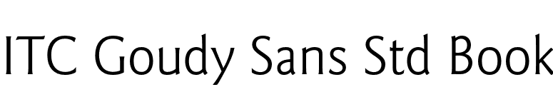 ITC Goudy Sans Std Book font preview