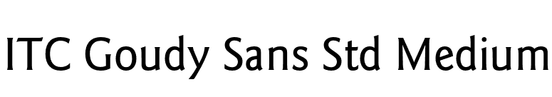 ITC Goudy Sans Std Medium font preview