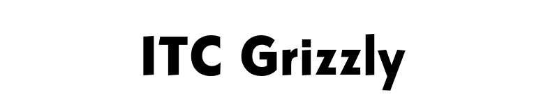 ITC Grizzly font preview