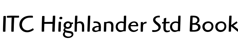 ITC Highlander Std Book font preview