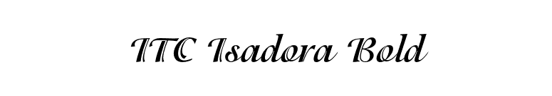 ITC Isadora Bold font preview