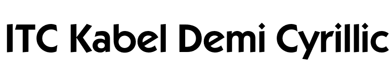 ITC Kabel Demi Cyrillic font preview