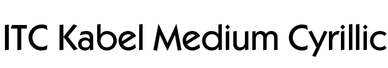 ITC Kabel Medium Cyrillic font preview