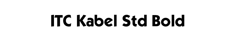 ITC Kabel Std Bold font preview