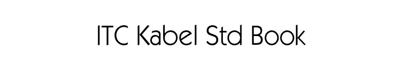 ITC Kabel Std Book font preview