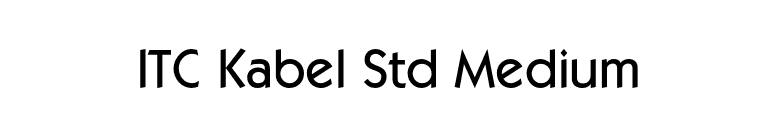 ITC Kabel Std Medium font preview