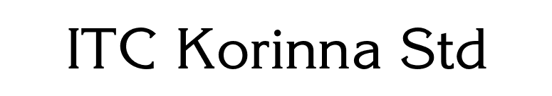 ITC Korinna Std font preview