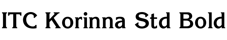 ITC Korinna Std Bold font preview