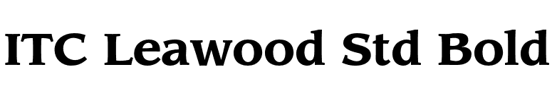 ITC Leawood Std Bold font preview