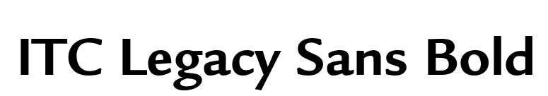 ITC Legacy Sans Bold font preview