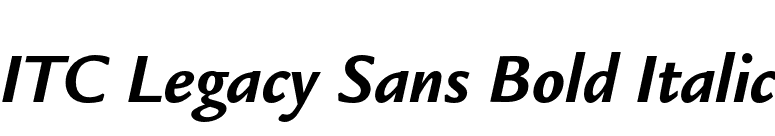 ITC Legacy Sans Bold Italic font preview