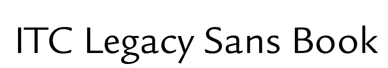 ITC Legacy Sans Book font preview