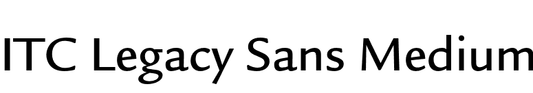 ITC Legacy Sans Medium font preview