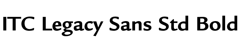 ITC Legacy Sans Std Bold font preview