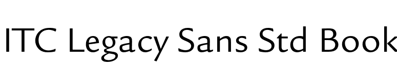 ITC Legacy Sans Std Book font preview