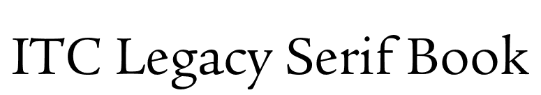 ITC Legacy Serif Book font preview