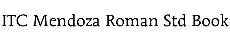 ITC Mendoza Roman Std Book font preview