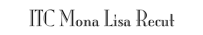 ITC Mona Lisa Recut font preview