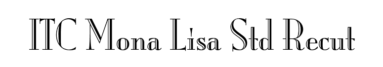 ITC Mona Lisa Std Recut font preview