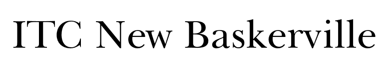 ITC New Baskerville font preview