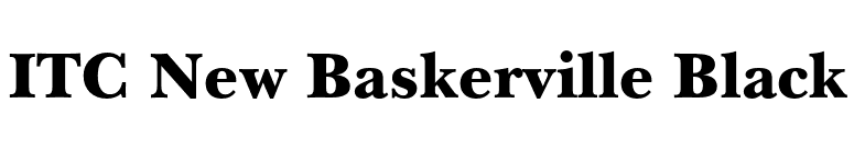 ITC New Baskerville Black font preview