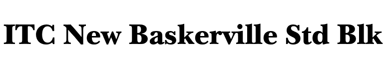 ITC New Baskerville Std Blk font preview