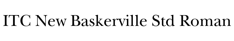 ITC New Baskerville Std Roman font preview