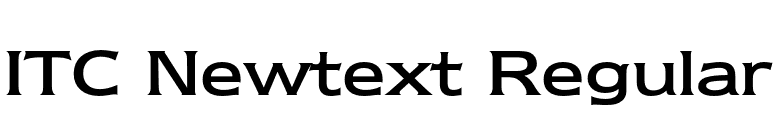 ITC Newtext Regular font preview