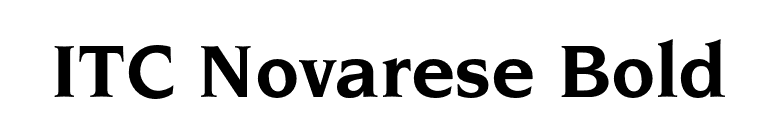 ITC Novarese Bold font preview