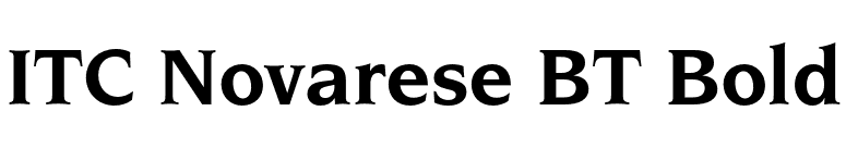 ITC Novarese BT Bold font preview