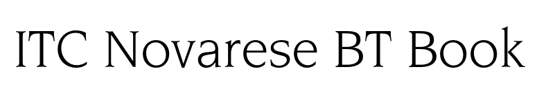 ITC Novarese BT Book font preview