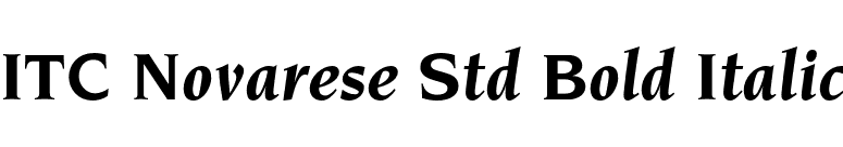ITC Novarese Std Bold Italic font preview