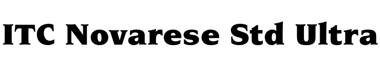 ITC Novarese Std Ultra font preview