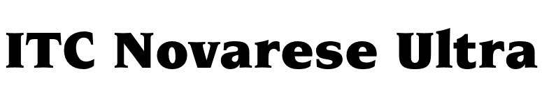 ITC Novarese Ultra font preview