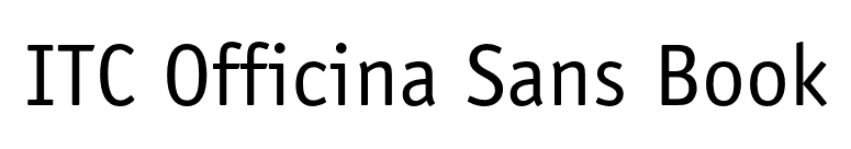 ITC Officina Sans Book font preview