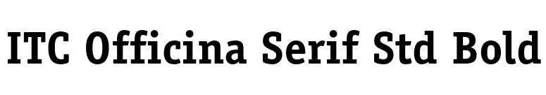 ITC Officina Serif Std Bold font preview