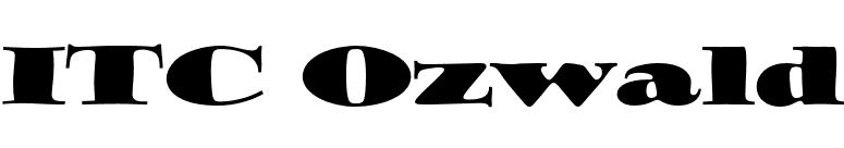 ITC Ozwald font preview